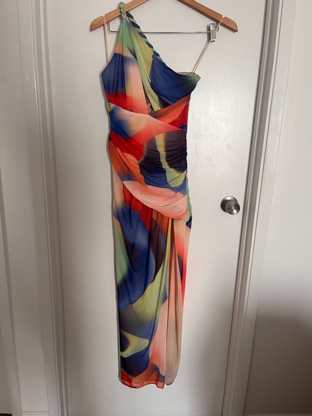 NICHOLAS Drue Draped Asymmetrical Dress NWT